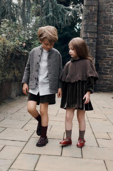 T-REM BALLERINA I LÆDER LIMITED EDITION - Bordeauxrød fra Zara