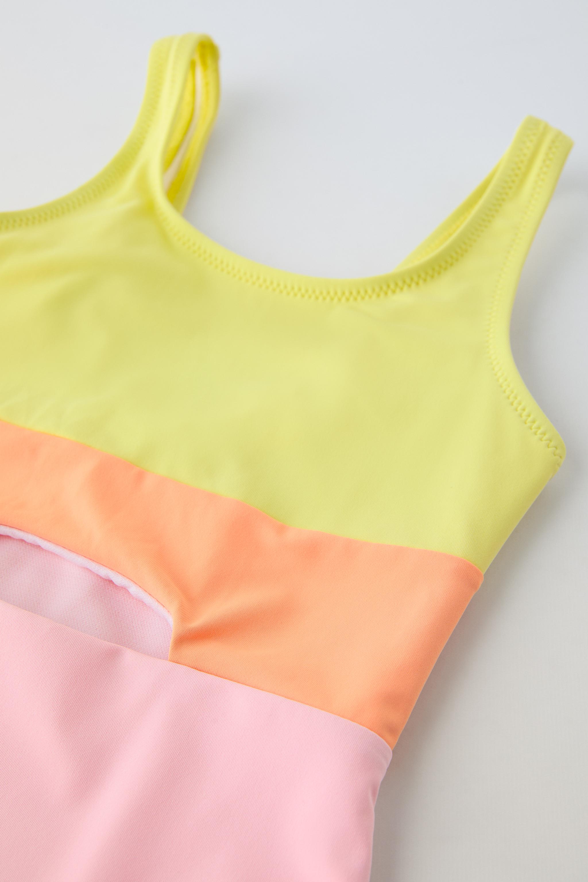 6-14 YEARS/ COLORBLOCK SWIMSUIT - Multicolored | ZARA Canada