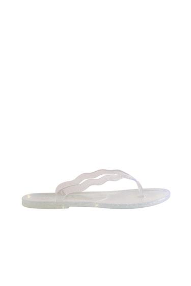 글리터 샌들 - Zara 투명