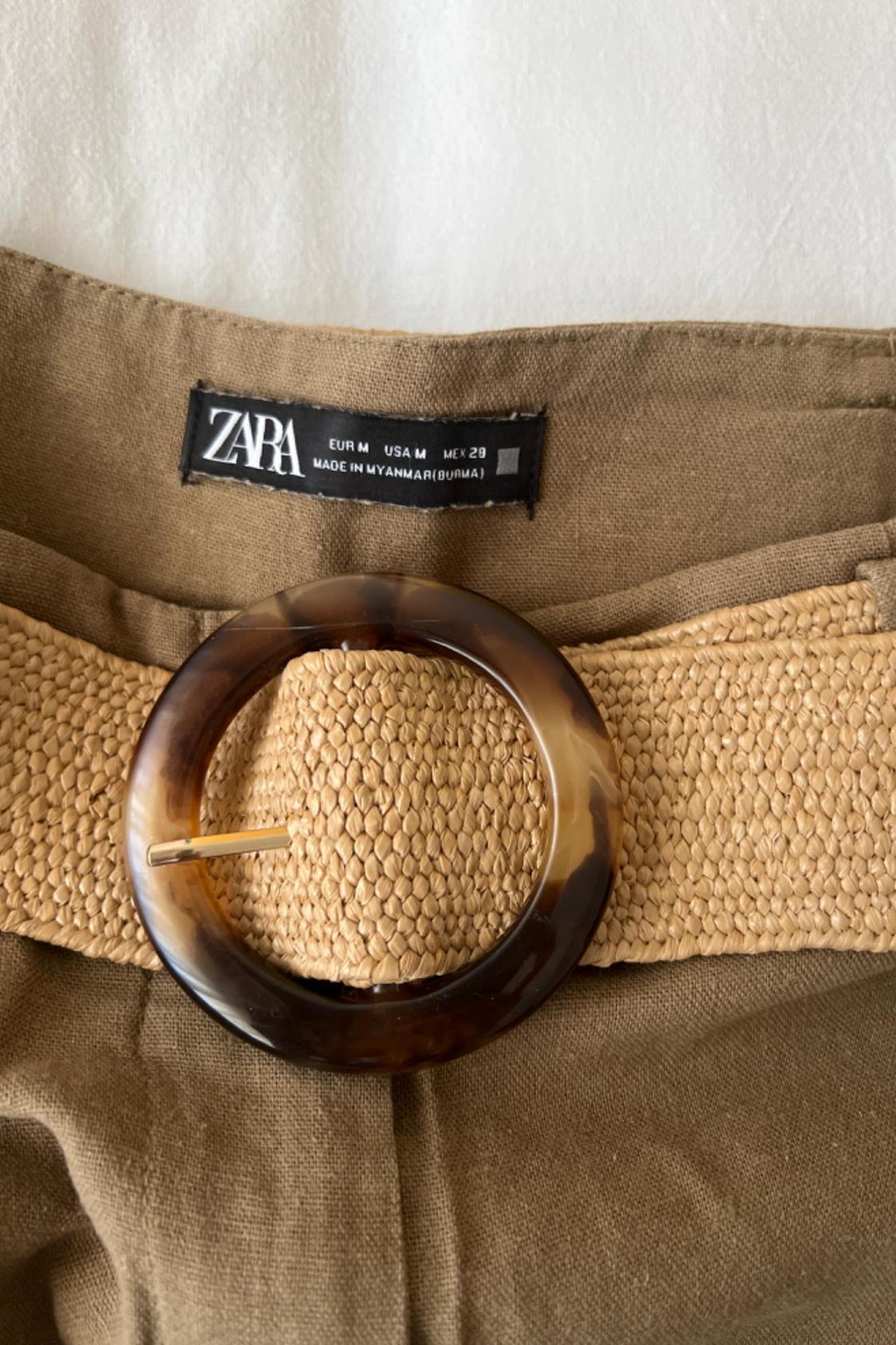 BERMUDA SHORTS WITH RAFFIA BELT - Image 3