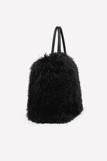 SAC SHOPPER EFFET FOURRURE LUDOVIC DE SAINT SERNIN x ZARA - Noir de Zara - Image 1