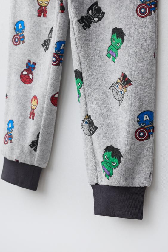 1 1/2-6 ANS / PYJAMA VELOURS THE AVENGERS © MARVEL - Gris chiné de Zara - Image 7
