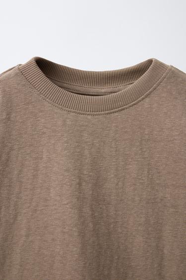 COTTON T-SHIRT - Brown by Zara - Image 2