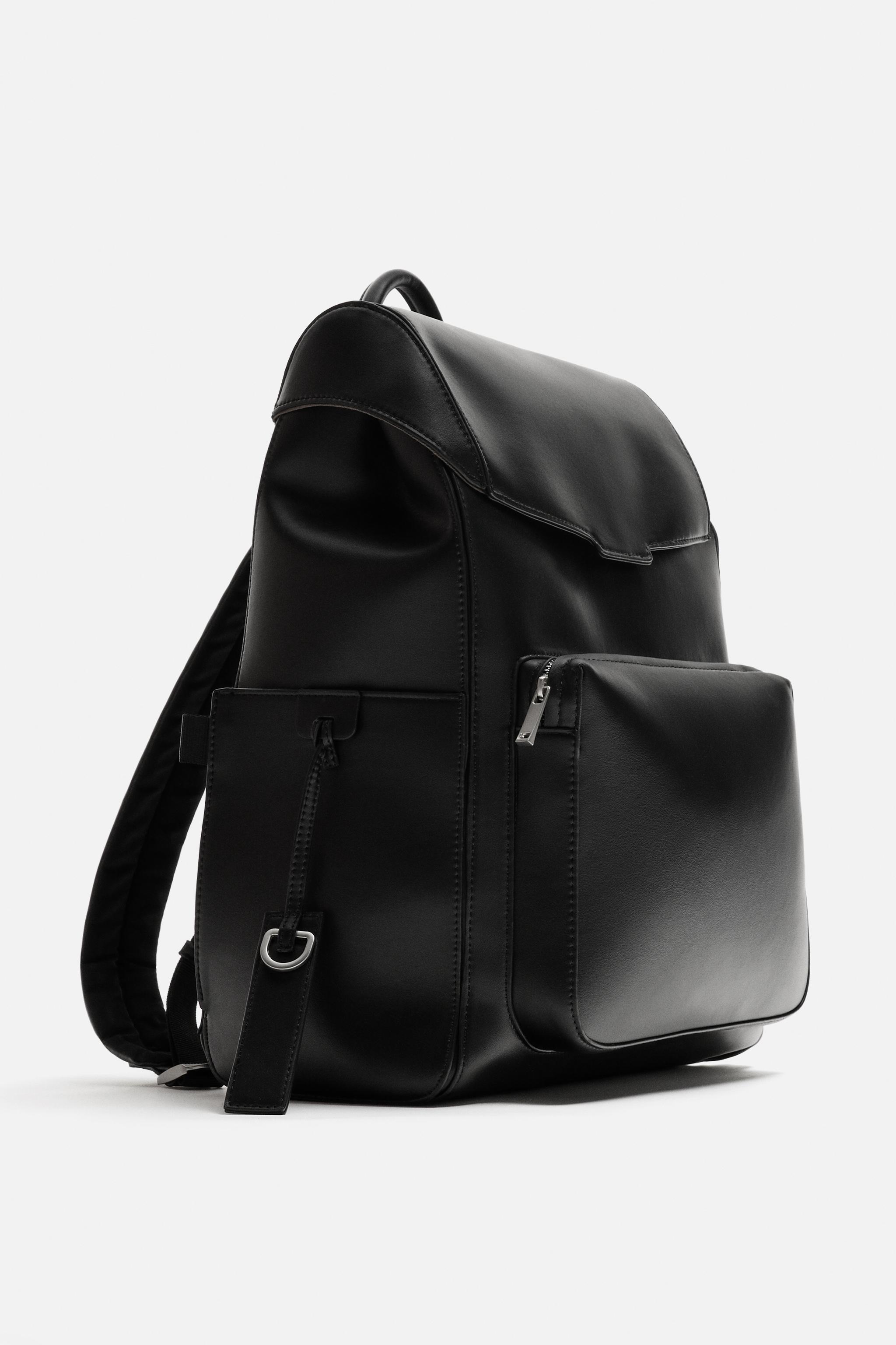 フラップバックパック - ブラック | ZARA Japan / 日本