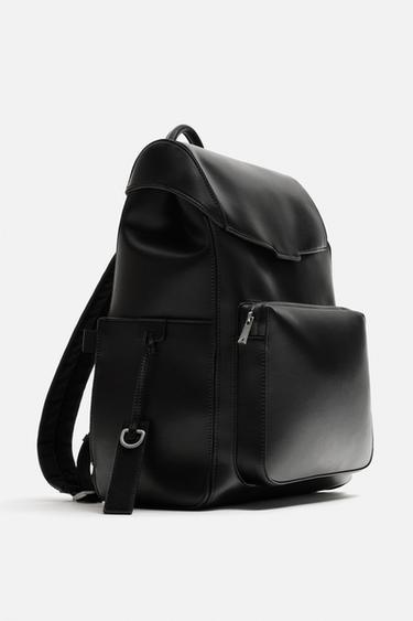 FLAP BACKPACK - Black by Zara - Image 4