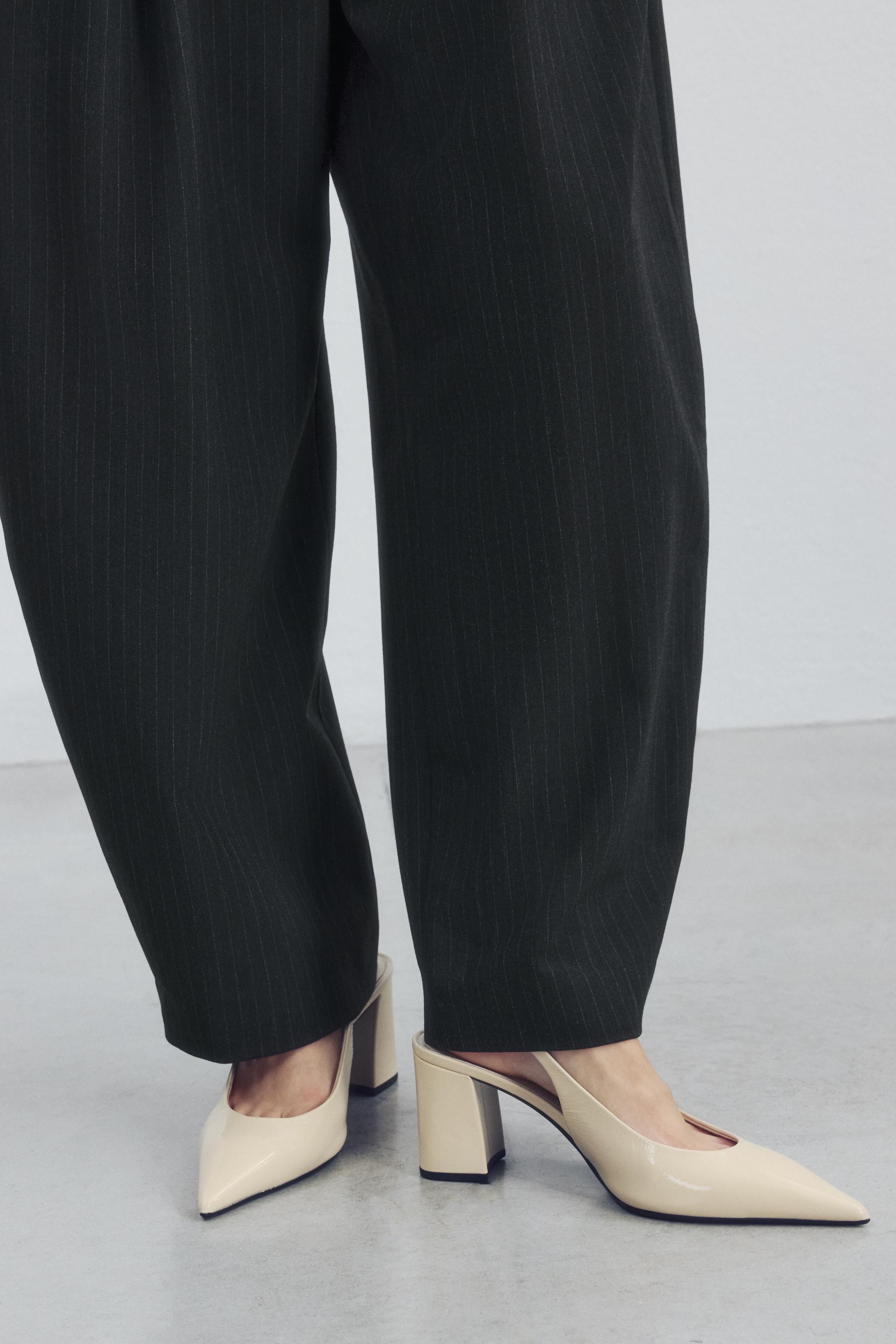 LEATHER SLINGBACK SHOES