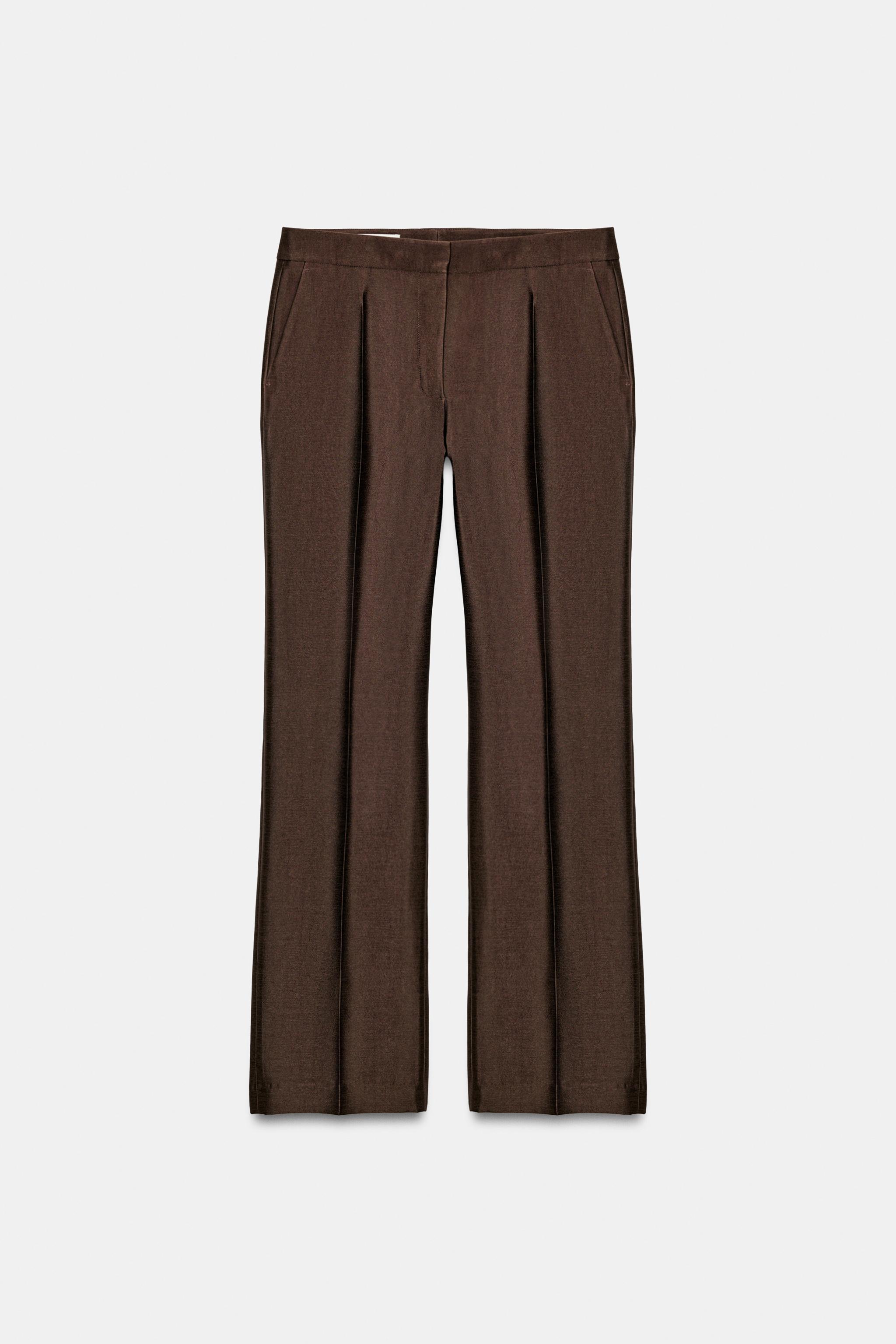 SLIM FIT SATEN YÜZEYLİ PANTOLON - Görsel 6