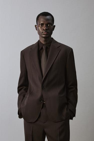 BLAZER TRAXE CON LA - Marrón de Zara