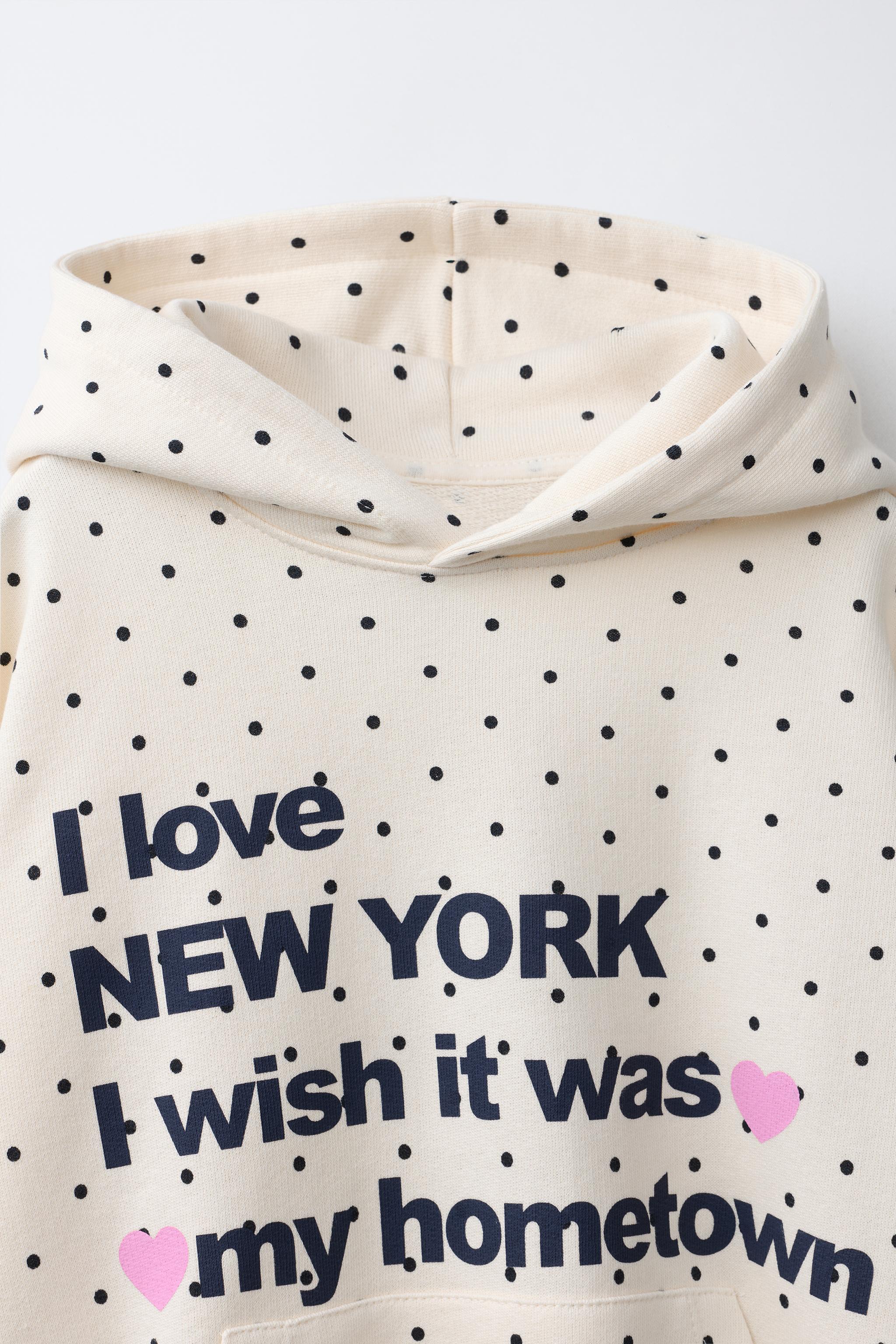POLKA DOT & TEXT HOODIE