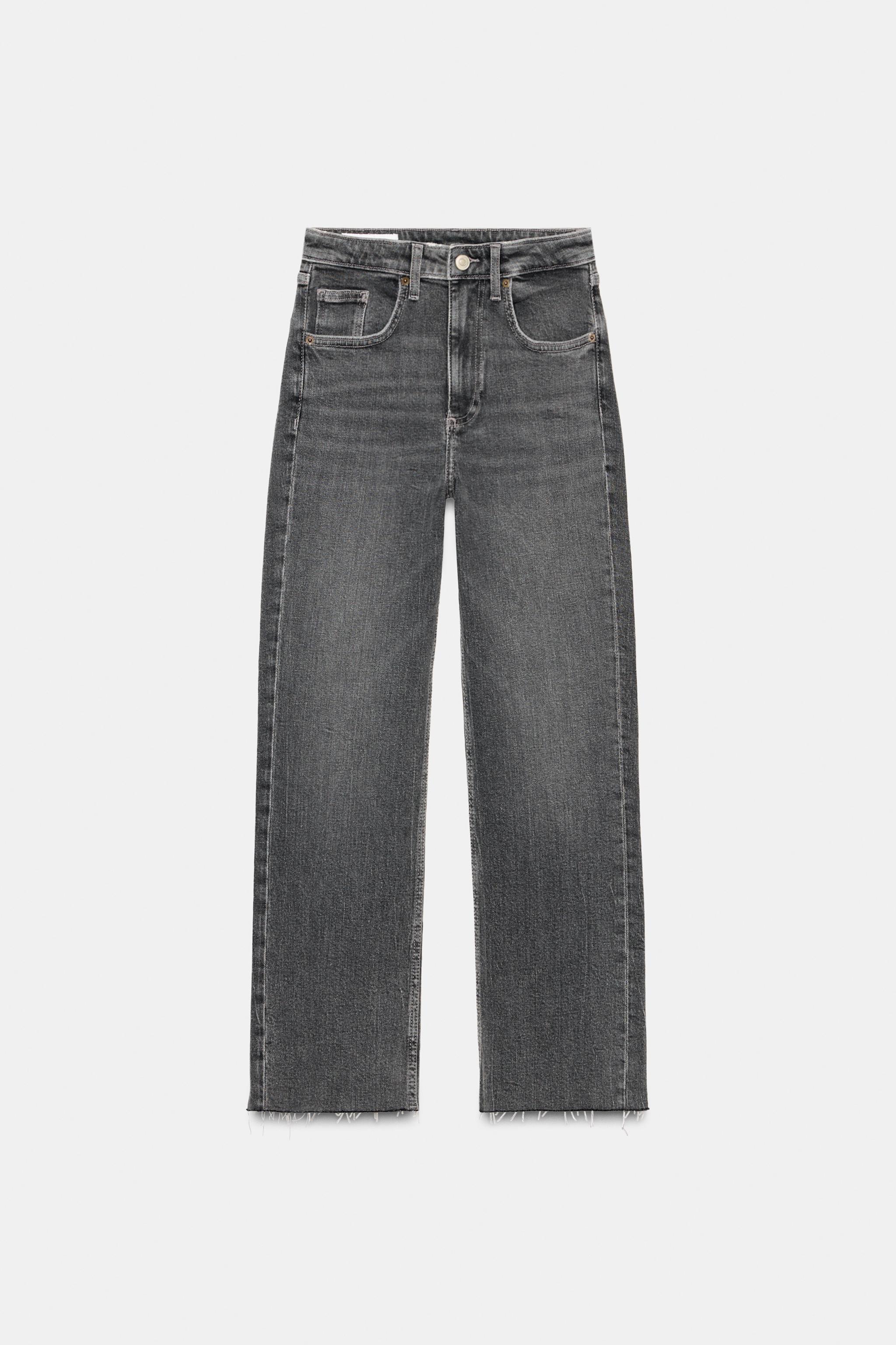 TRF HIGH-WAISTED CROPPED FLARE JEANS