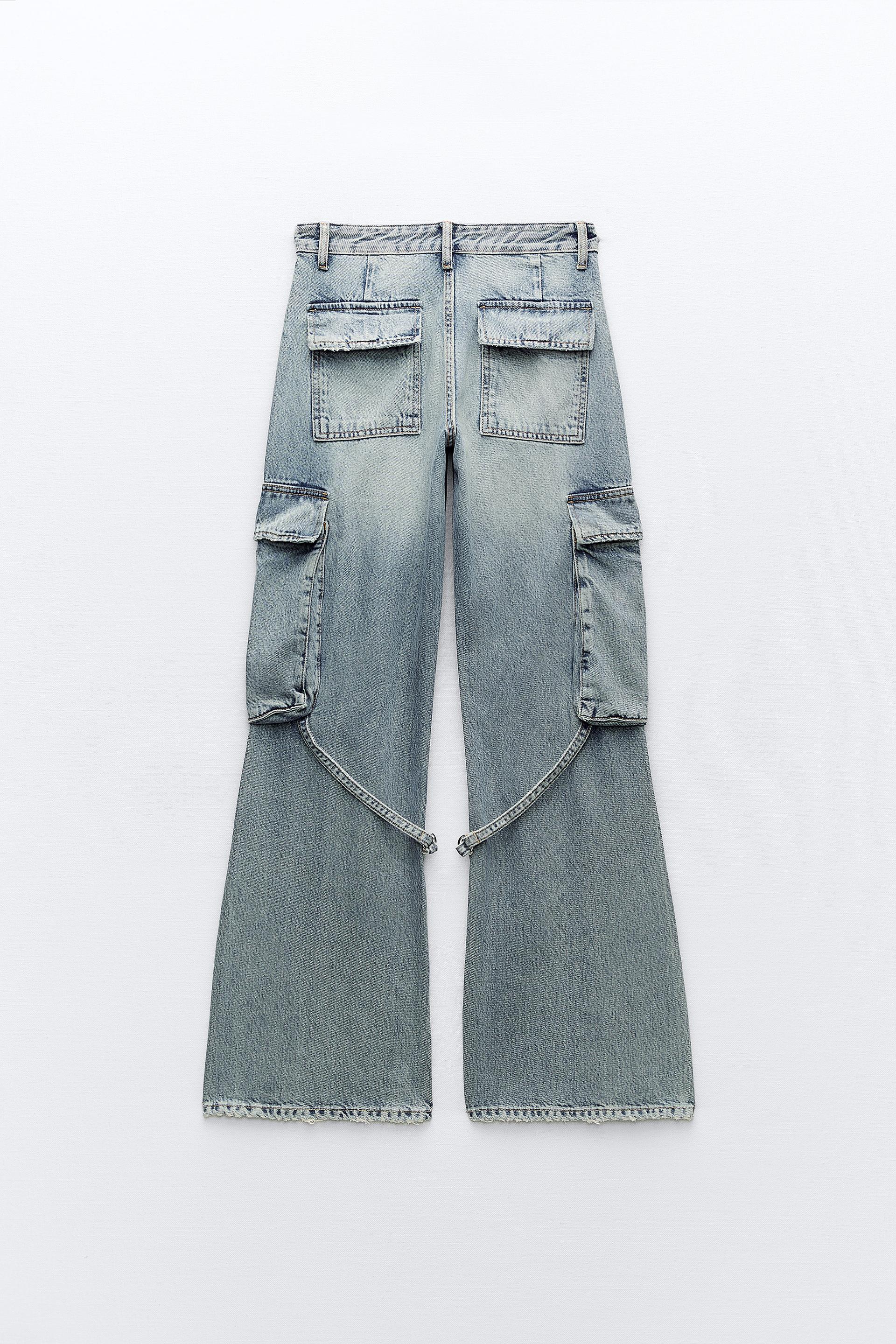 STRAIGHT CUT HIGH WAIST JEANS ZW COLLECTION - Blue