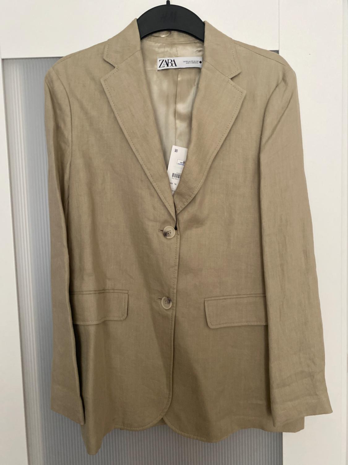 STRAIGHT LINEN BLAZER
