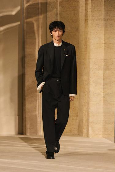 Wool blend suit pants - LIMITED EDITION — Navy blue 1