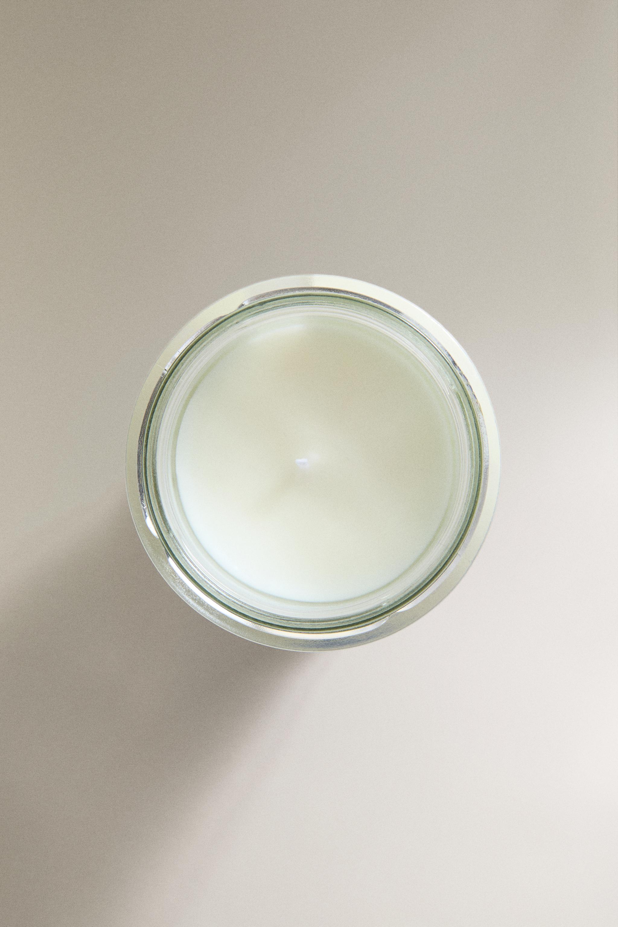 (130 G) VANILLA & NUT SCENTED CANDLE — Ecru / Beige