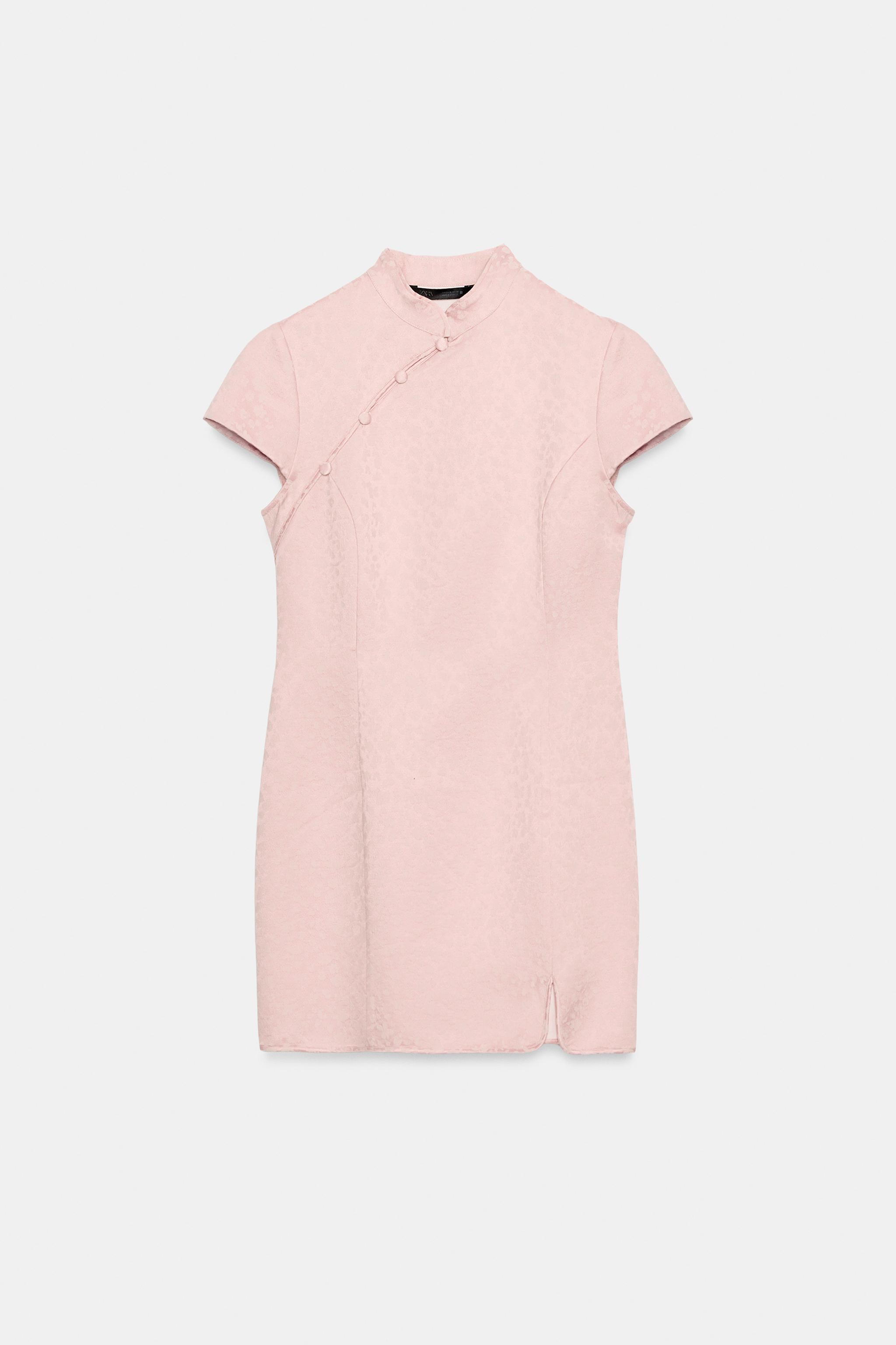 Женские платья Zara SHORT JACQUARD DRESS — фото 4