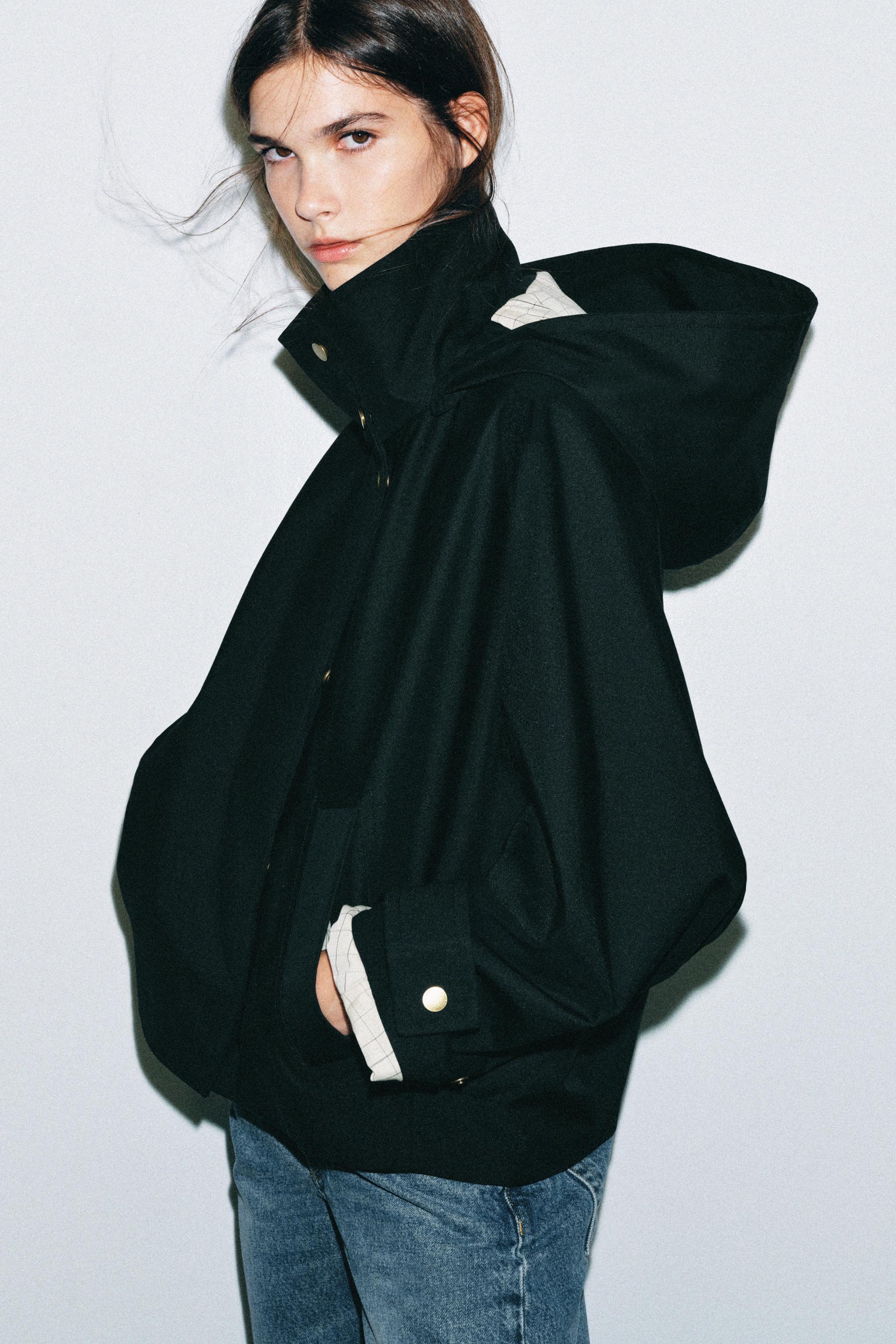 Zara ZW COLLECTION WATER REPELLENT KRUVAZE MONT görsel 2