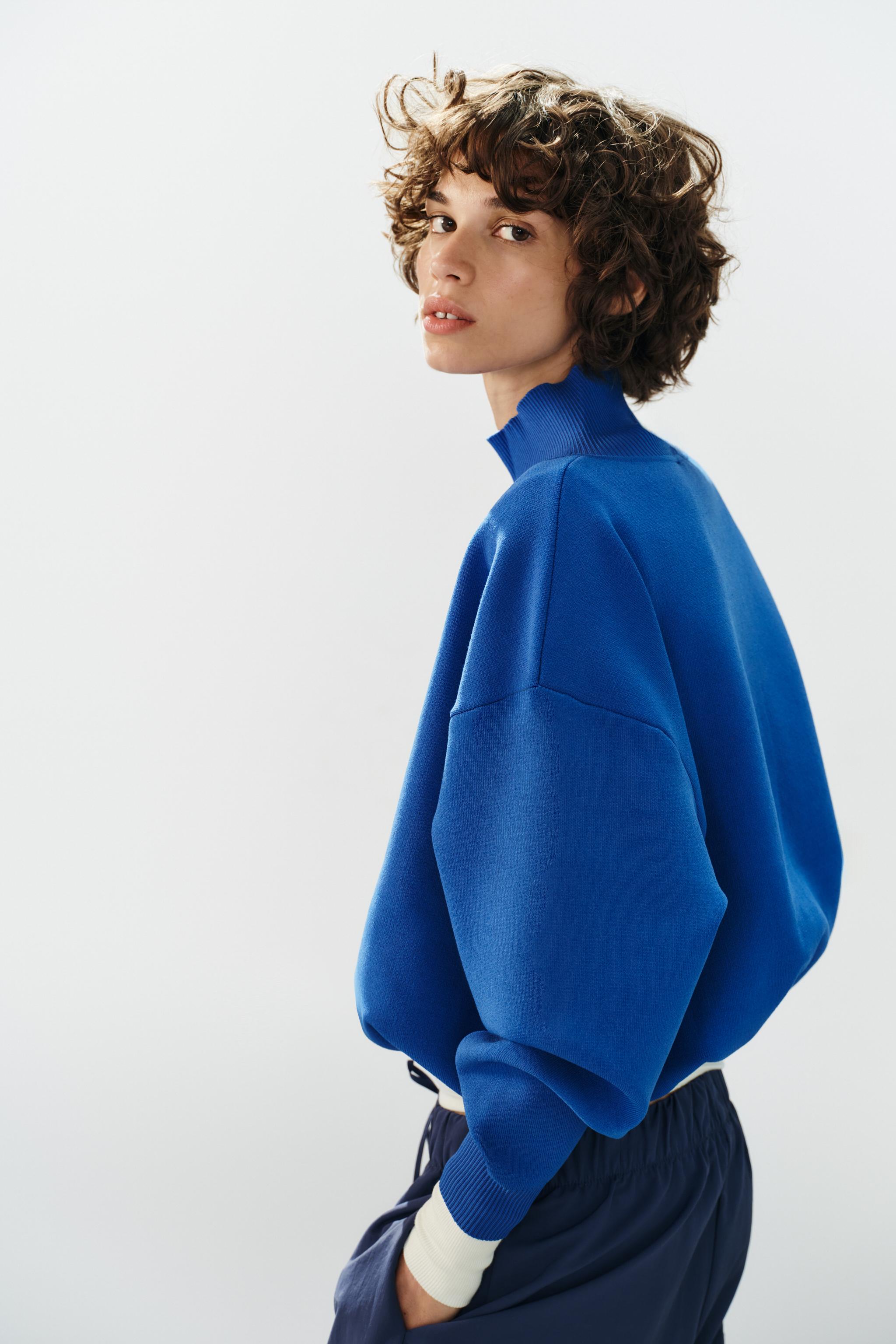 Женские свитеры Zara BUBBLE KNIT JUMPER — фото 5
