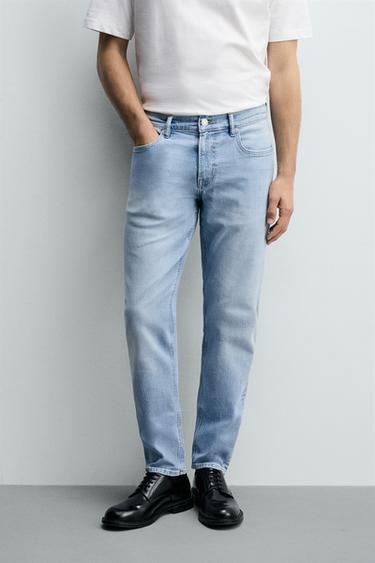 Zaras BASJEANS SLIM FIT - Ljusblå