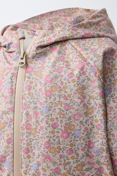 RUBBERISED WATER-RESISTANT PRINTED RAINCOAT - Light pink by Zara - Image 4