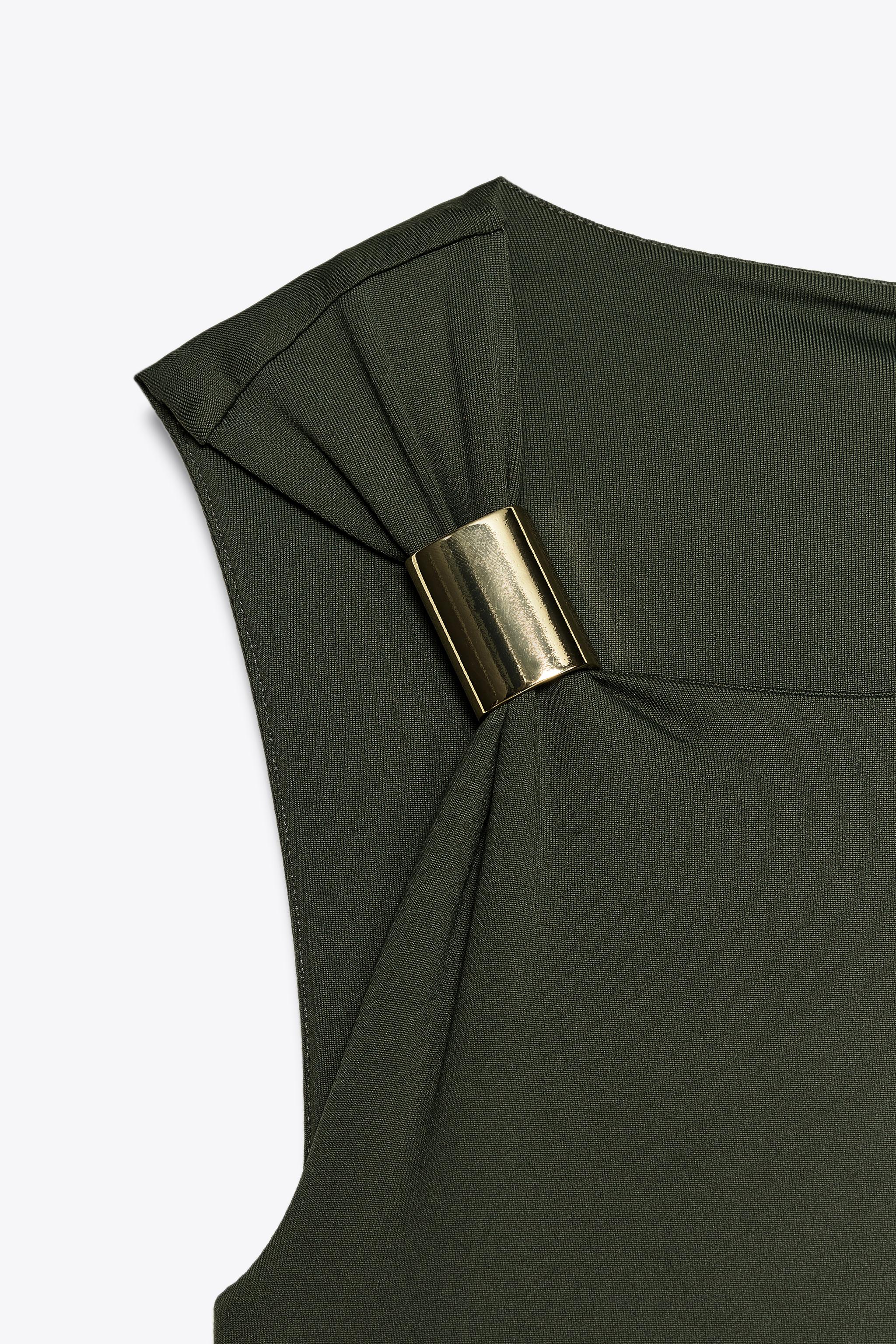 【ZARA】メタルアップリケワンピース | 1026/151/527 メタルアップリケワンピース - ブラック | ZARA Japan / 日本