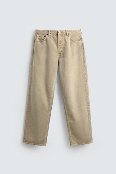JEANS STRAIGHT FIT - Beige de Zara