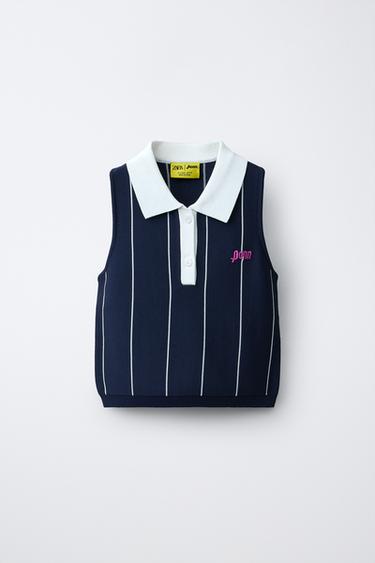 TOP POLO RAYAS PENN © - Marino oscuro de Zara