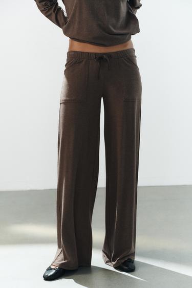 SOFT POCKET PANTS — Brown 1