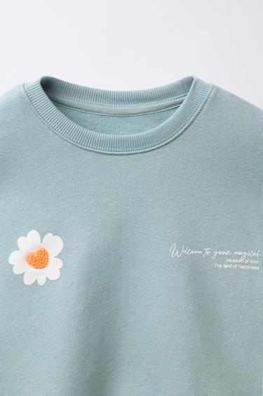 ENSEMBLE SWEAT-SHIRT ET LEGGING - Bleu / Vert de Zara - Image 2