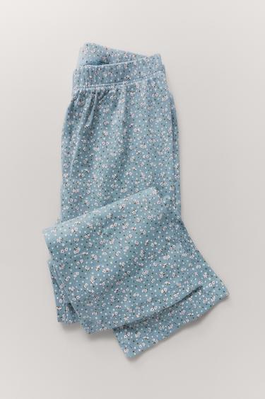 6-14 YEARS/ FAUX FUR BOW PYJAMAS - Light blue by Zara