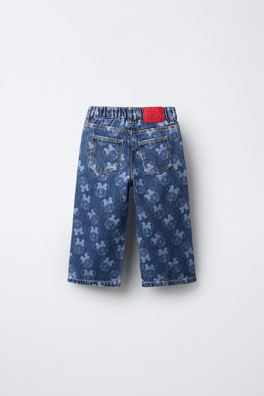 MINNIE MOUSE © DISNEY PRINT CULOTTES JEANS - Mid-blue by Zara - Image 1