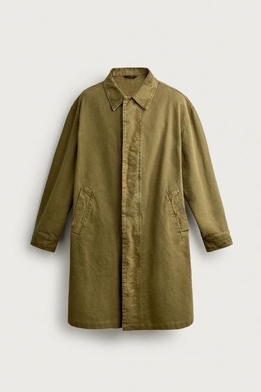 PARKA DENIM RELAXED FIT - Aceite de Zara
