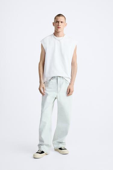 ДЖИНСЫ BAGGY FIT — НЕБЕСНО-ГОЛУБОЙ от Zara — изображение 0