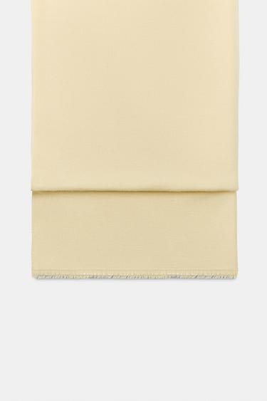 SOFT PLAIN SCARF - Light yellow by Zara - Image 2