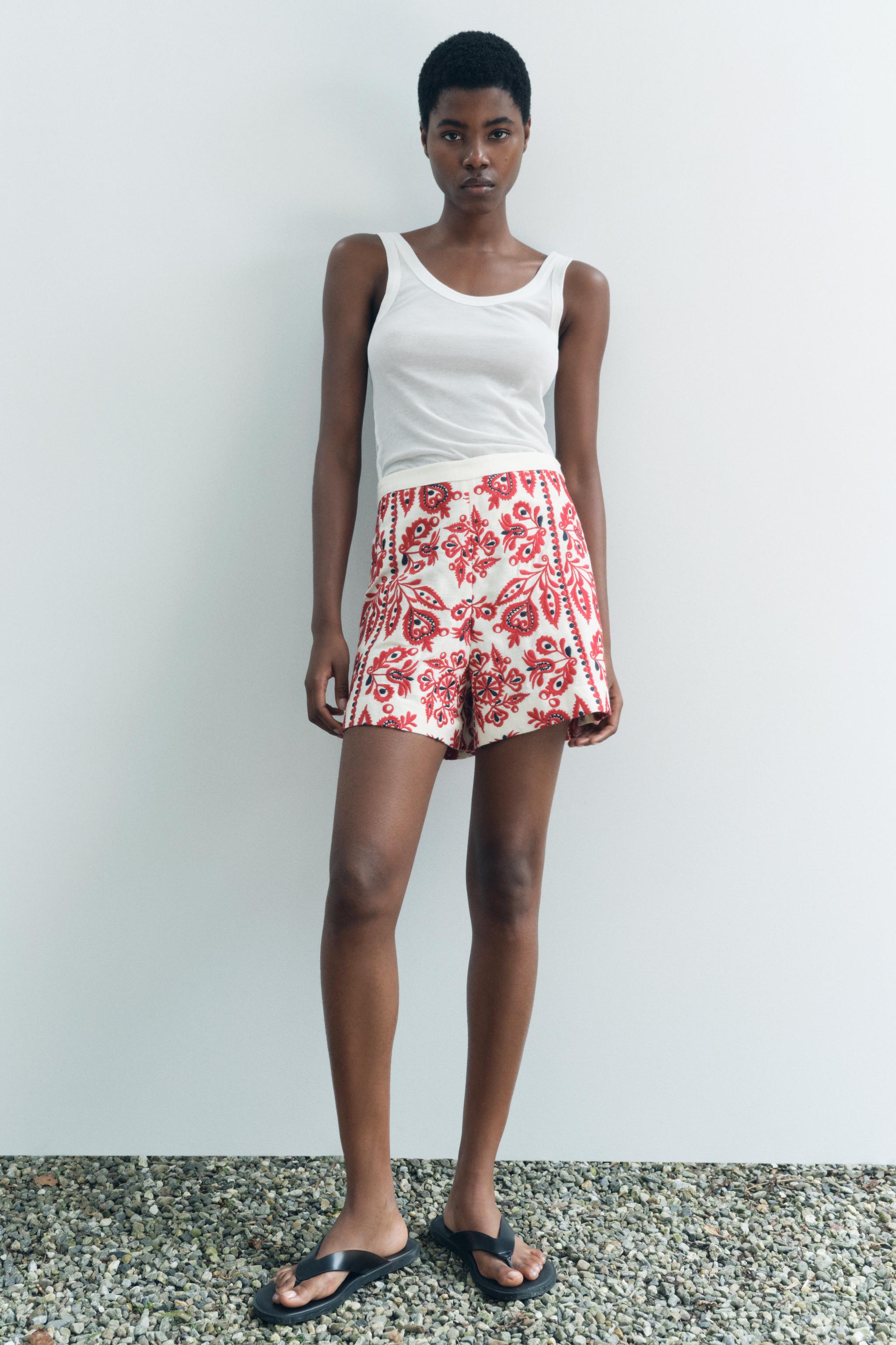 Tailored shorts womens zara online