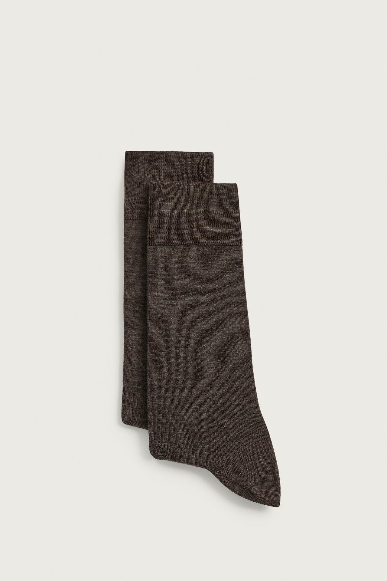 2-PACK LIGHTWEIGHT SOCKS — Brown
