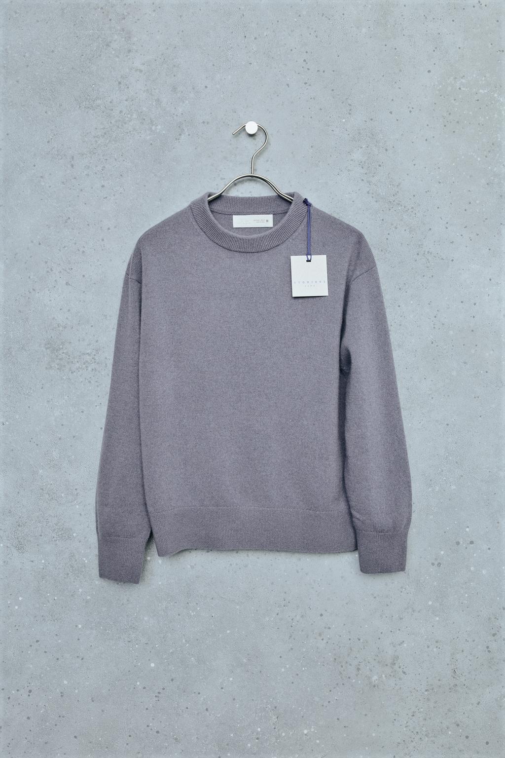 STORIESZ - WOOL BLEND AND CASHMERE KNIT JUMPER