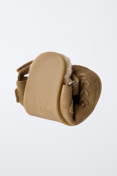 SABOTS EN CUIR PIEDS NUS - Marron de Zara - Image 2