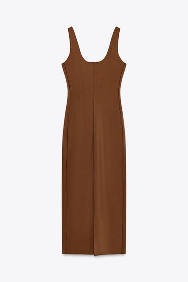 ROBE SCULPTANTE MÉLANGE POLYAMIDE - Toffee de Zara - Image 5