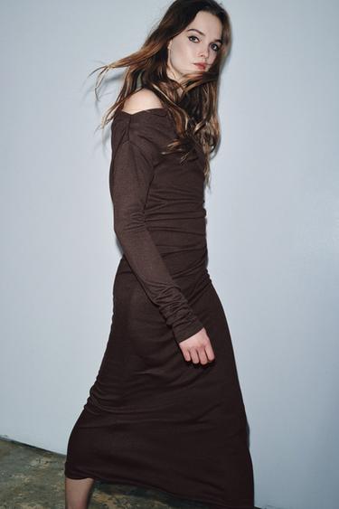 ROBE SOFT FERMOIR - Marron de Zara - Image 2