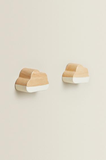 LOT BOUTONS DE PORTE ENFANTS NUAGE (LOT DE 2) - Blanc cassé de Zara - Image 1
