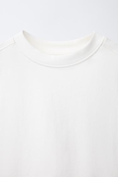 T-SHIRT UNI SANS MANCHES ÉTIQUETTE - Blanc de Zara - Image 3