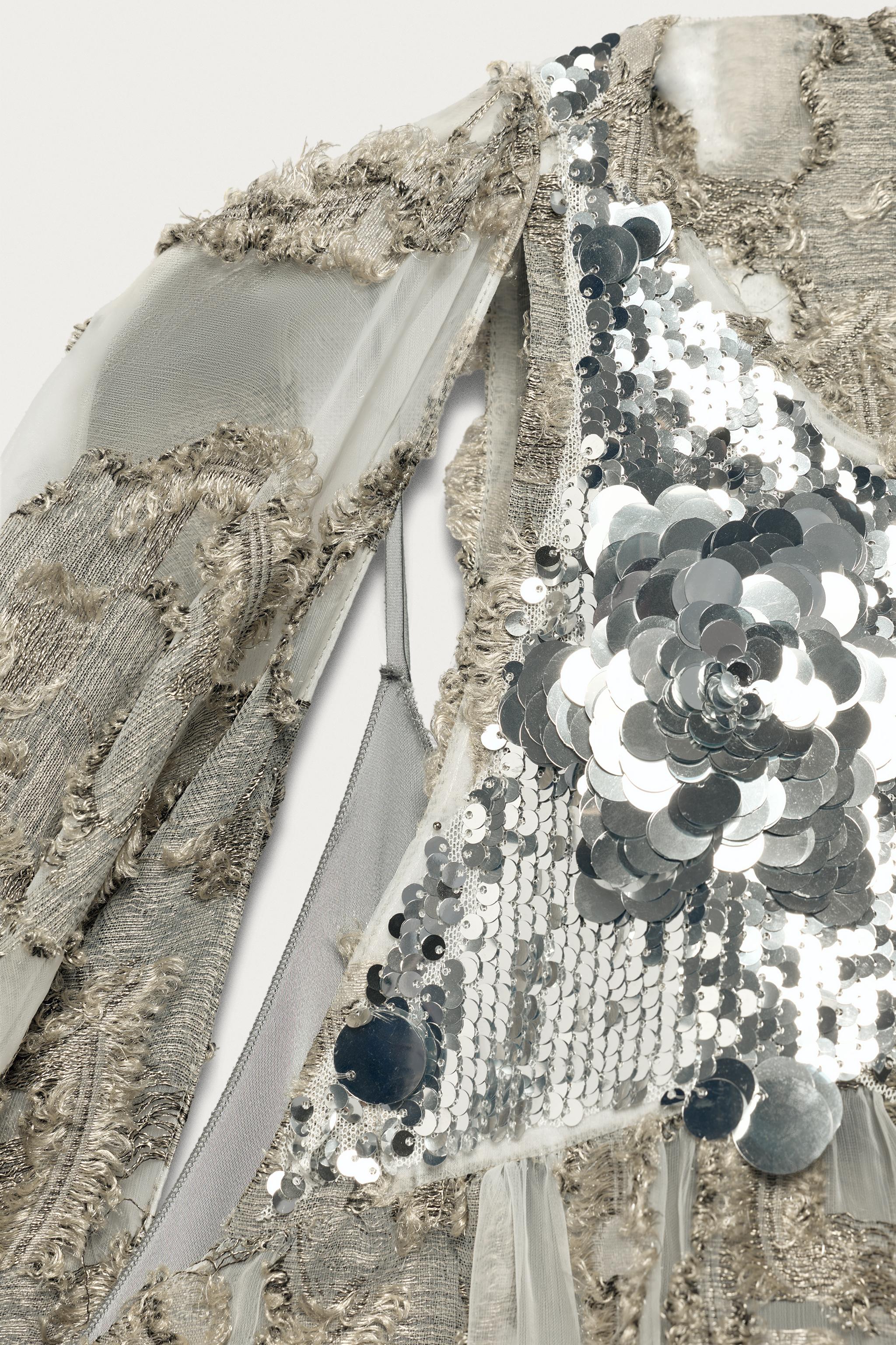 Женские платья Zara SEQUINED JACQUARD TUNIC DRESS MARISA BERENSON X — фото 3