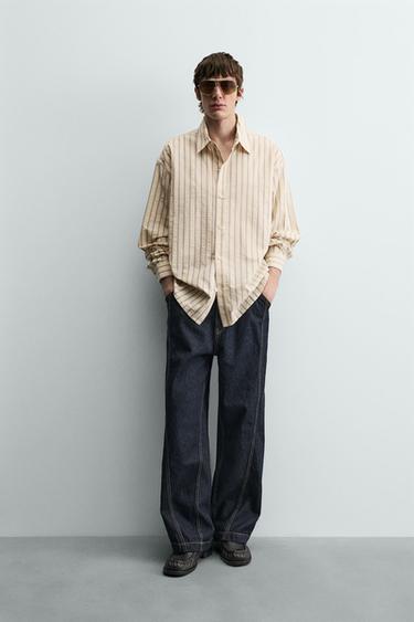 STRIPED RELAXED FIT SHIRT - 180 by Zara - Image 0
