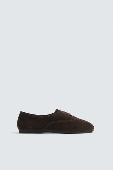 LEREN SCHOENEN AARON LEVINE X ZARA - Bruin van Zara