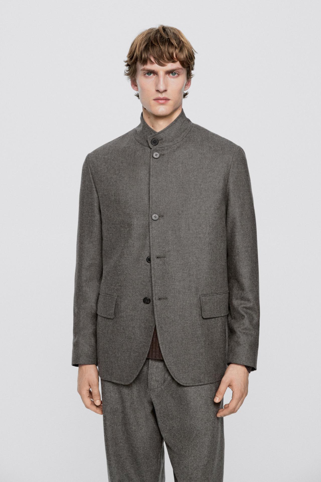 100% wool total look overshirt - LIMITED EDITION — Mid-ecru