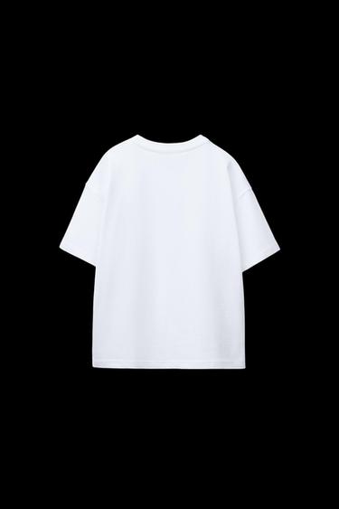 CAMISETA LISA MEDIUM WEIGHT - blanco de Zara