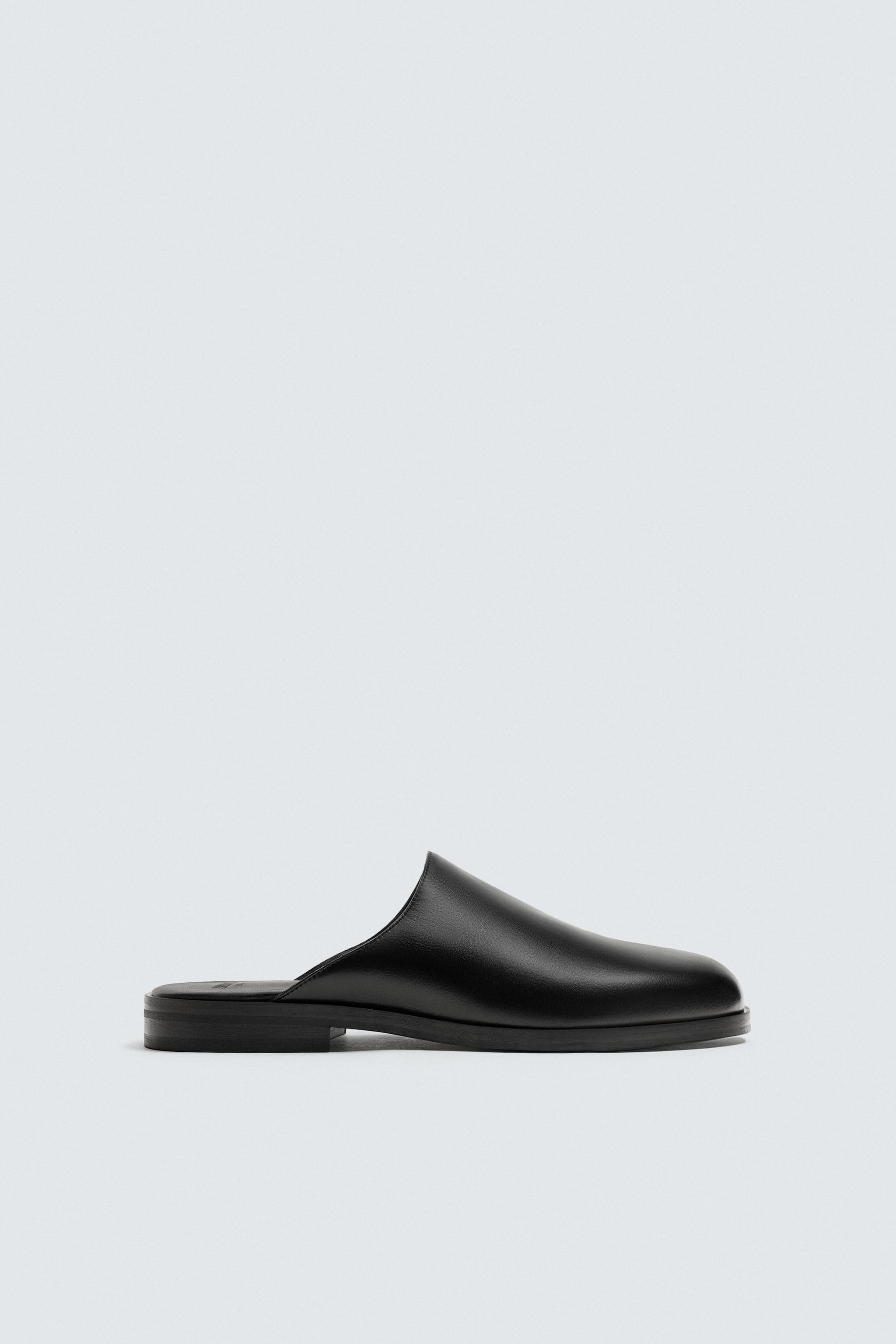LIMITED EDITION LEATHER CLOGS - Black | ZARA United States