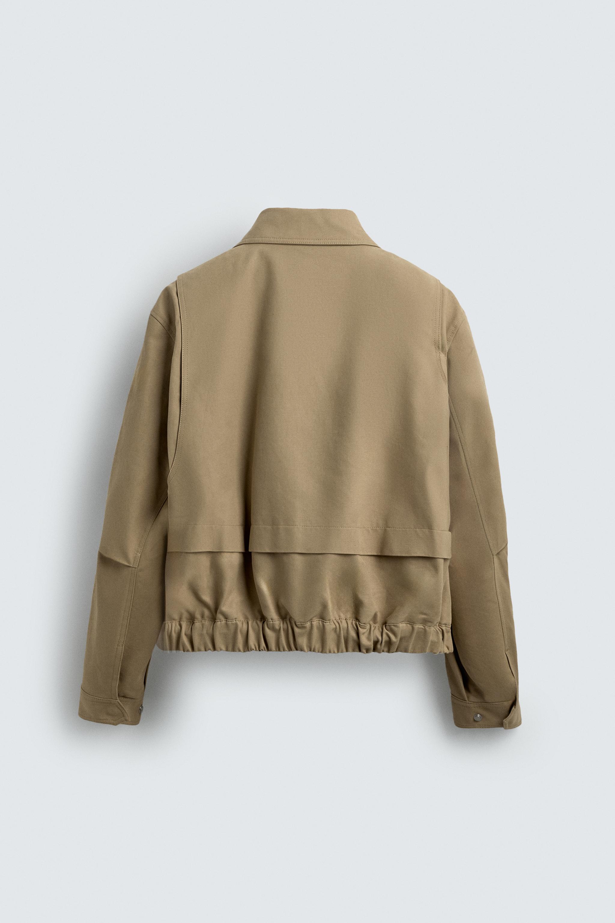 クロップドフィットジャケット - キャラメル | ZARA Japan / 日本