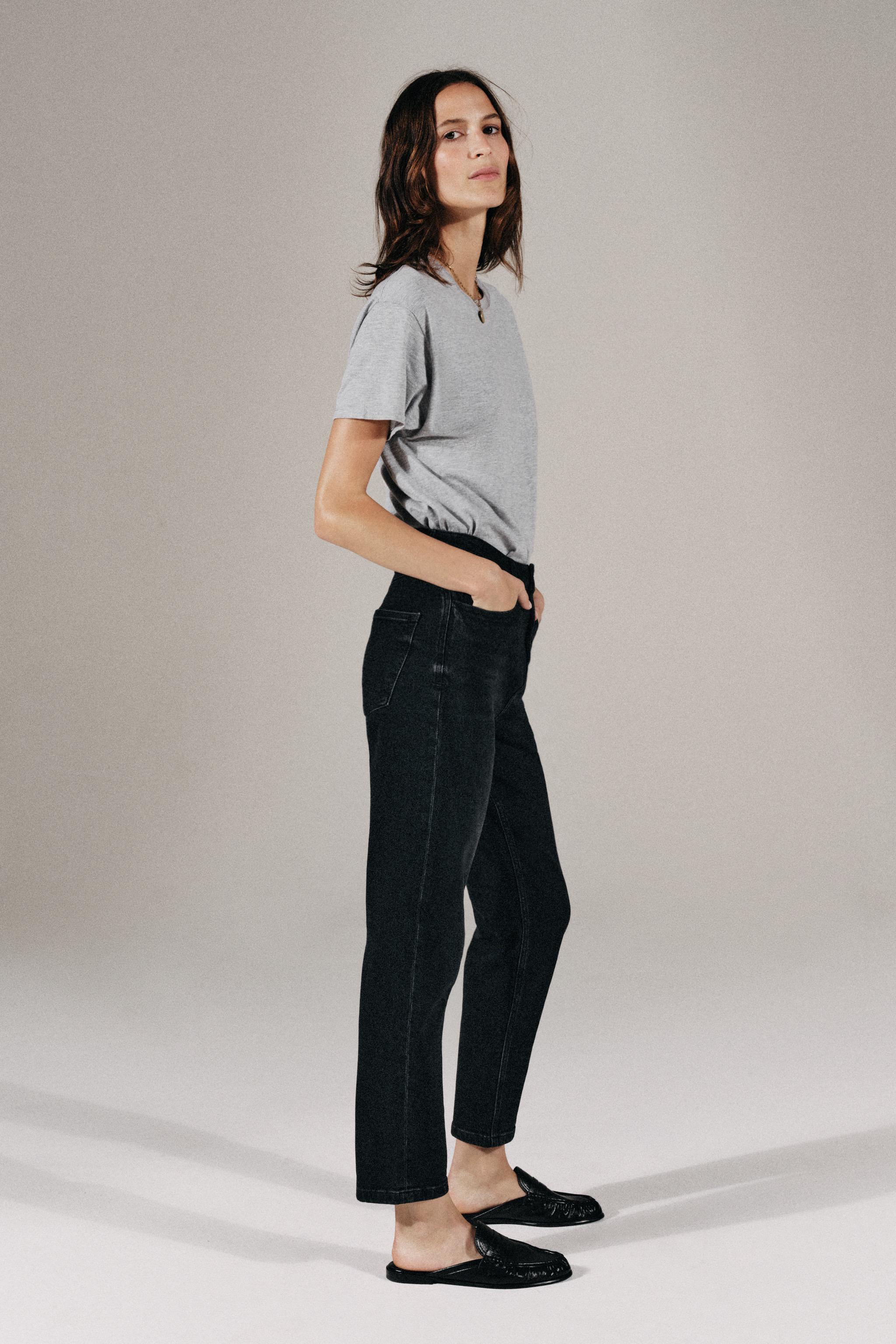 Zara BİSİKLET YAKA T-SHIRT görsel 2