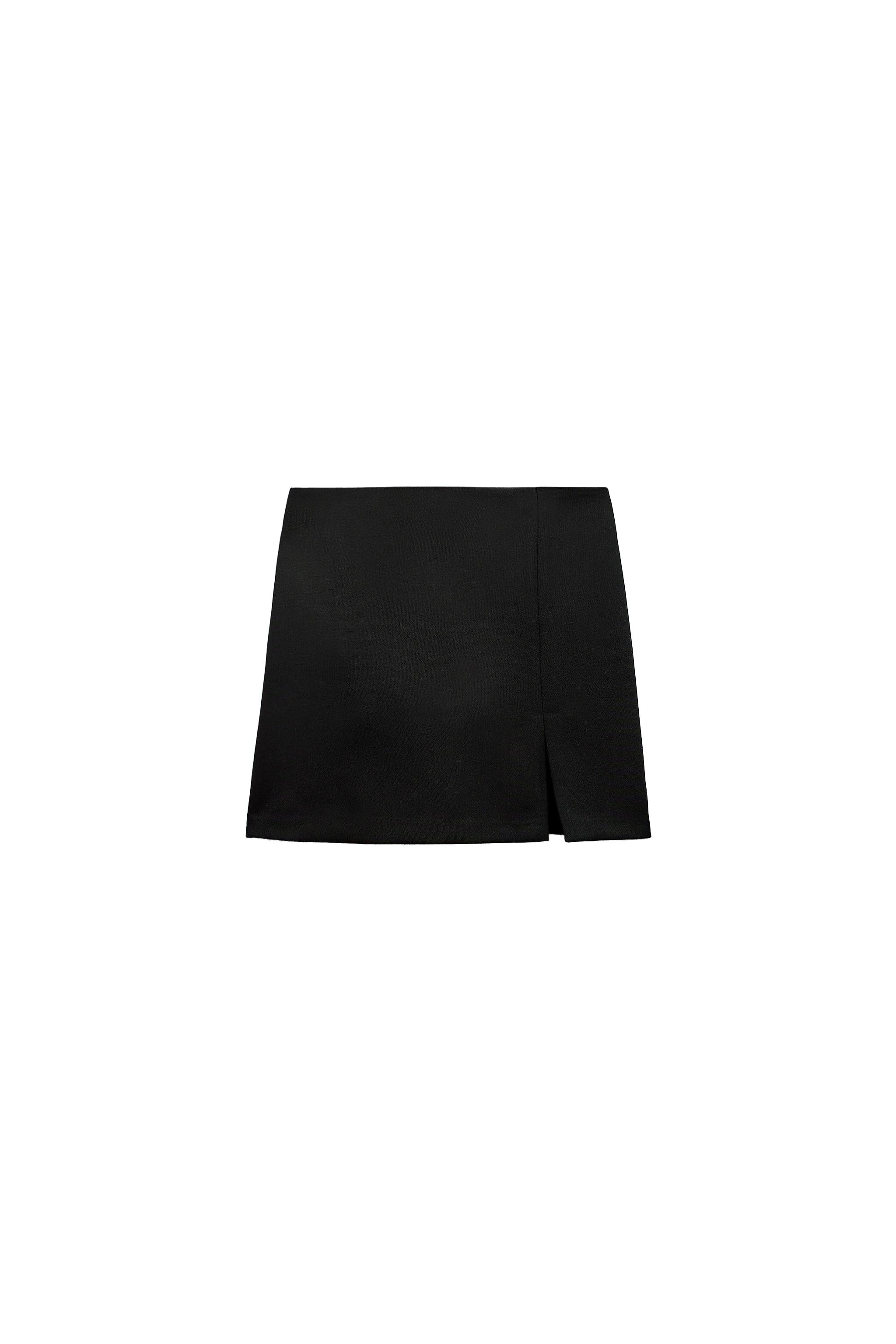 スリットヘム スコート - ブラウン | ZARA Japan / 日本